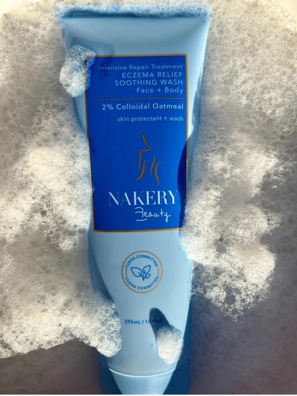 Nakery Beauty Eczema Relief Soothing Face & Body Wash, 10 fl oz - Picture 8 of 14
